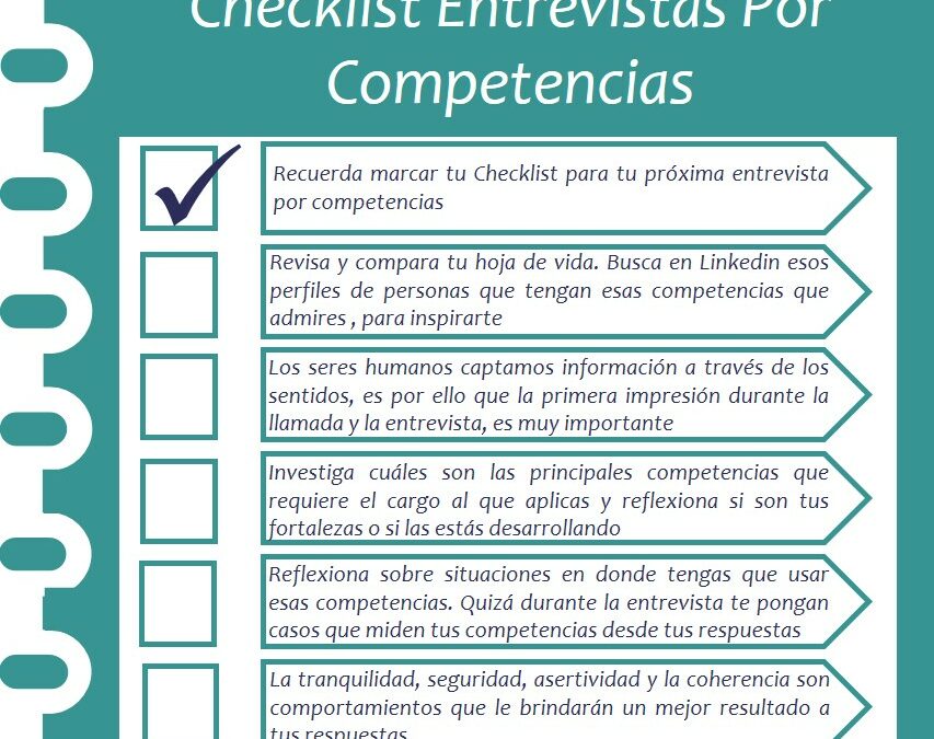 Checklist – Entrevistas por Competencias